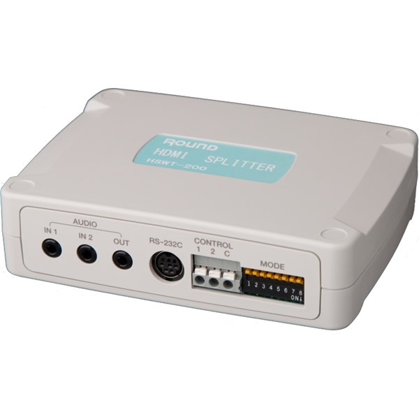 ラウンド HDMIセレクター HSWT-200 [HDMI 2chセレクター(2:1、DVI-D、業務用、外部制御)]