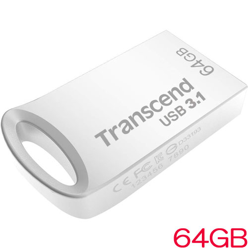 トランセンド TS64GJF710S [USBメモリ JetFlash 710 64GB Silver]