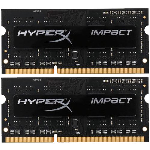 キングストン Kingston HyperX Impact HX318LS11IBK2/8 [4GBx2 DDR3L-1866 CL11 U-SODIMM]