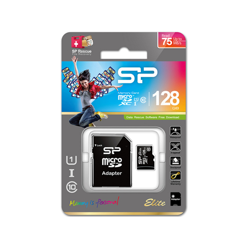 シリコンパワー ELITE microSDXC UHS-1 SP128GBSTXBU1V10SP [UHS-1 microSDXCカード 128GB Class10]