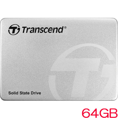 トランセンド TS64GSSD370S [64GB SSD370Sシリーズ 2.5インチ SATA3 MLC搭載 アルミ筐体]