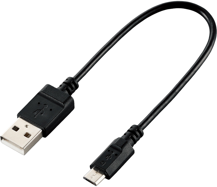 エレコム U2C-JAMB015BK [microUSBケーブル/USB2.0/エコ/0.15m/ブラック]