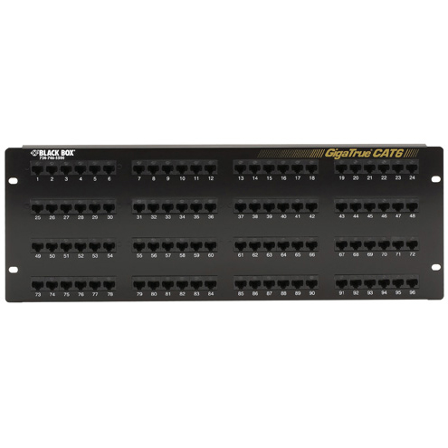 ブラックボックス・ネットワークサービス JPM614A-R7 [CAT6パッチパネル、ユニバーサル・ワイヤリング96ポート 4U]