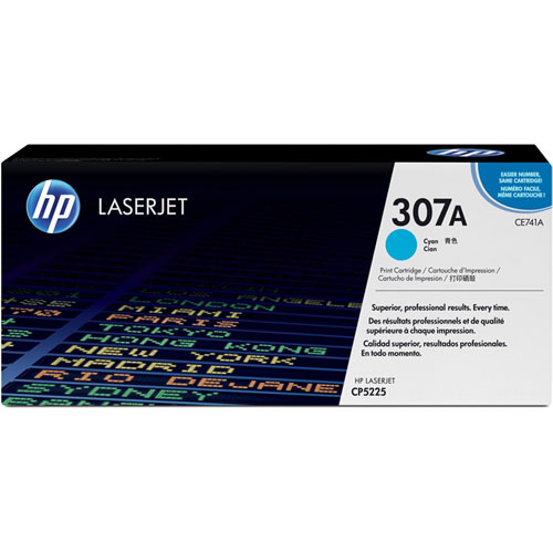 HP CE741A [307A LaserJetトナーカートリッジ(シアン)(CP5225dn)]