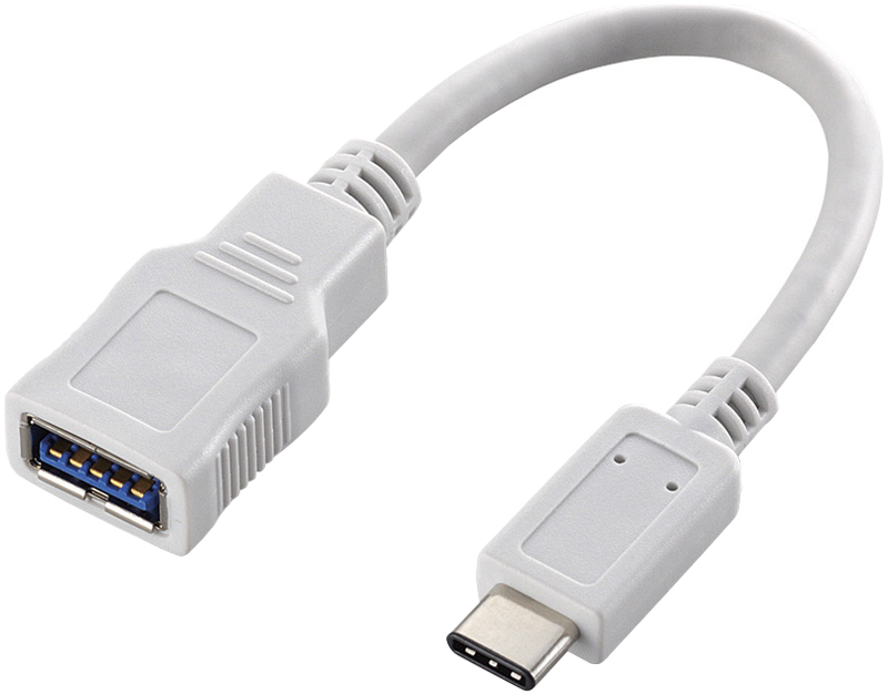 エレコム USB3-AFCM01WH [USB3.1変換ケーブル/Type-C端子/ホワイト]