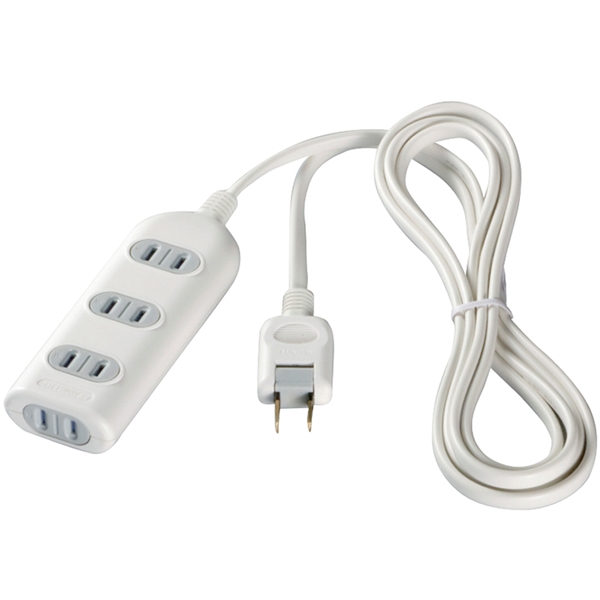 バッファロー（サプライ） iBUFFALO BSTAPSH2420WH [2ピン式電源タップ 4個口 シャッター付 2m ホワイト]