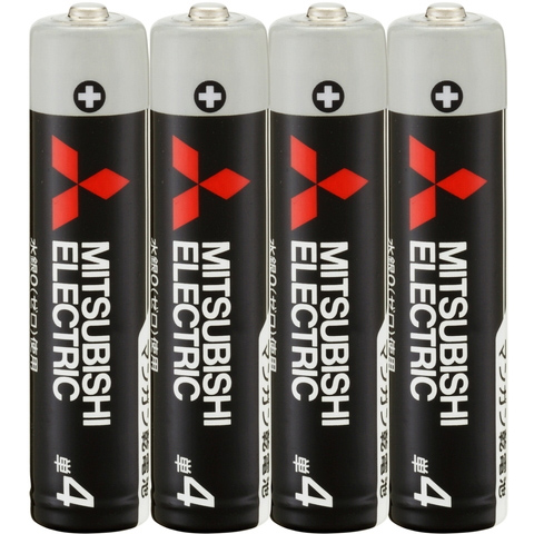 三菱電機 マンガン乾電池（黒） R03UD/4S [マンガン乾電池 単4 4個入]