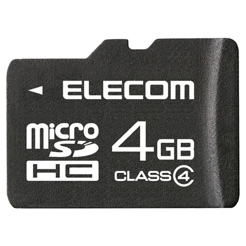 エレコム MF-MSD004GC4/H [microSDHCカード/CL4/4GB/法人用]