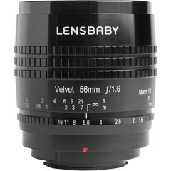 Lensbaby Lensbaby Velvet 56 Fuji X [レンズベビー ベルベット56 ブラック フジフイルムXマウント]