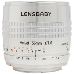 Lensbaby Velvet 56 SE Nikon F [レンズベビー ベルベット56 シルバー ニコンFマウント]