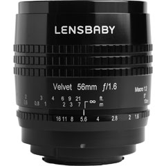 Lensbaby Velvet 56 Sony Alpha A [レンズベビー ベルベット56 ブラック ソニーα Aマウント]