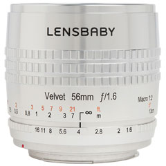 Lensbaby Velvet 56 SE Canon EF [レンズベビー ベルベット56 シルバー キヤノンEFマウント]