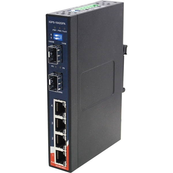 ORing IGPS IGPS-1042GPA [産業用ギガビットPoEイーサネットスイッチ PoE SFP]