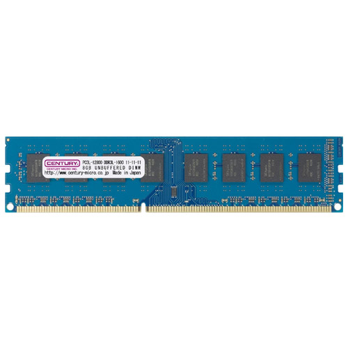 センチュリーマイクロ DDR3L PC12800 DIMM CD2G-D3LU1600 [低電圧1.35V デスクトップ用 PC3-12800 2GB]