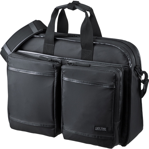 サンワサプライ BAG-LW10BK [超撥水軽量PCバッグ(3WAY・15.6・シングル・ブラック)]