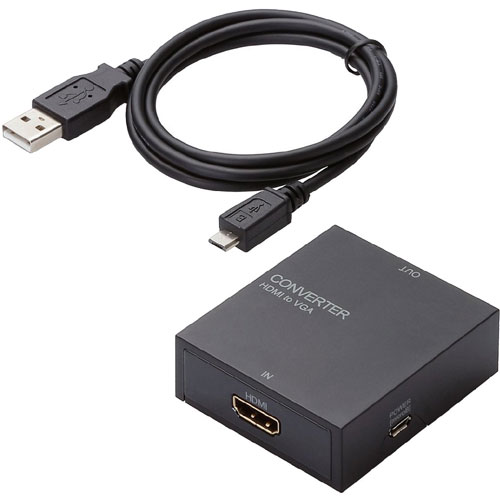 エレコム AD-HDCV01 [ダウンスキャンコンバーター/HDMI-VGA/3.5φ/HDMI1.4]