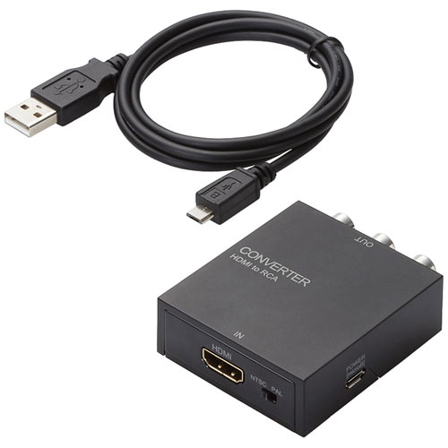 エレコム AD-HDCV02 [ダウンスキャンコンバーター/HDMI-RCA/HDMI1.4]