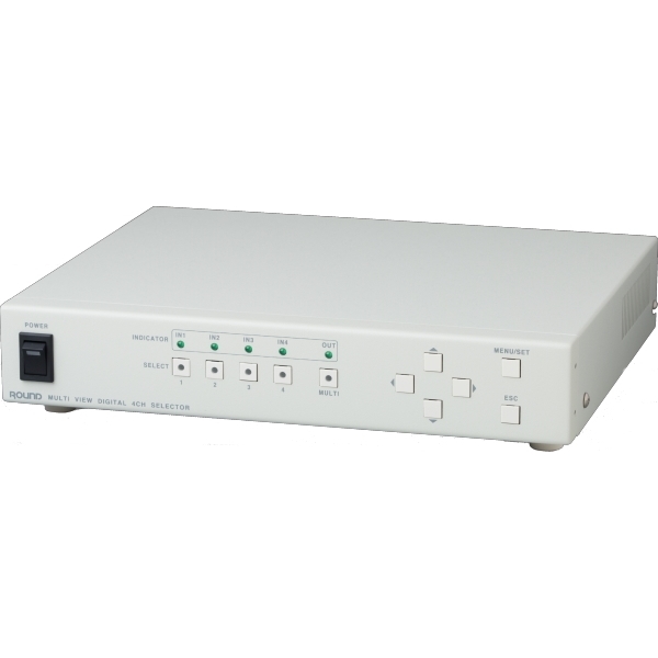 ラウンド HDMIセレクター MD-410 [マルチ表示機能付HDMI4chセレクター(4:1、DVI-D)]