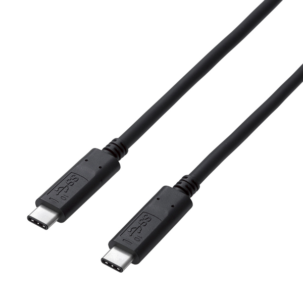 エレコム USB3-CCP05NBK [USB3.1ケーブル/Gen2/C-C/PD/3A/0.5m/ブラック]