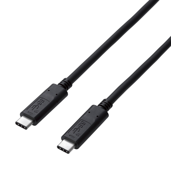 エレコム USB3-CCP10NBK [USB3.1ケーブル/Gen2/C-C/PD/3A/1m/ブラック]