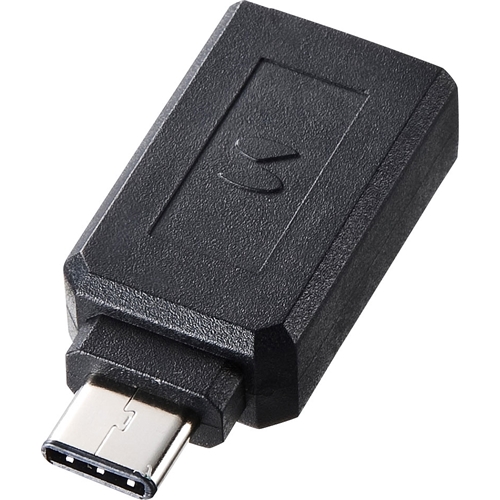 サンワサプライ AD-USB28CAF [Type-C USB A変換アダプタ(ブラック)]