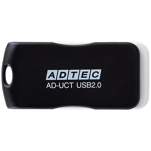 アドテック AD-UCTB8G-U2 [USB2.0 回転式フラッシュメモリ 8GB AD-UCT ブラック]