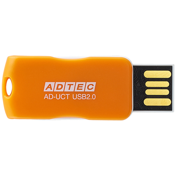 AD-UCTR8G-U2 [USB2.0 回転式フラッシュメモリ 8GB AD-UCT オレンジ]