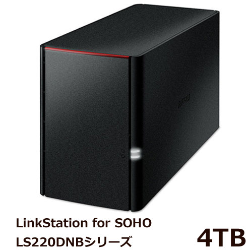 バッファロー LS220DN0402B [LinkStation for SOHO 3年保証 RAID搭載NAS 4TB]