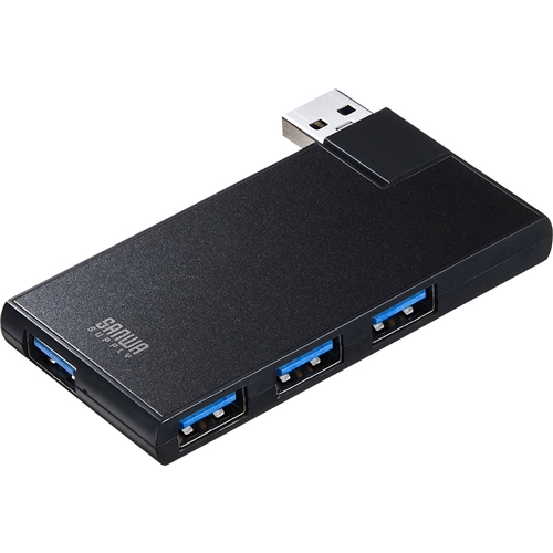 サンワサプライ USB-3HSC1BK [USB3.0 4ポートハブ(ブラック)]