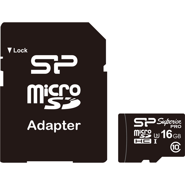 シリコンパワー Superior PRO SP016GBSTHDU3V10SP [UHS-1 microSDHCカード 16GB U3]