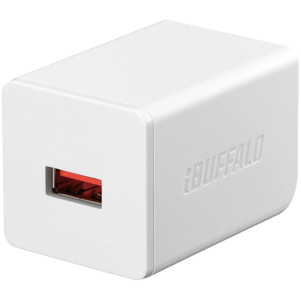 バッファロー（サプライ） iBUFFALO BSMPA2402P1WH [2.4A USB充電器 1ポート ホワイト]