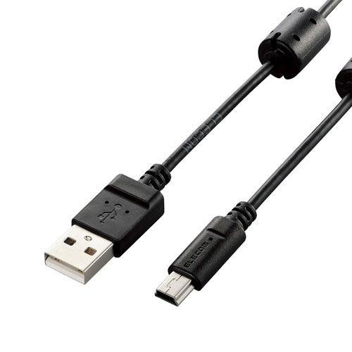 エレコム DGW-MF05BK [デジカメ用USBケーブル/miniB/0.5m/ブラック]