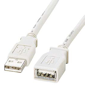 サンワサプライ KB-USB-E2K2 [USB延長ケーブル(2m)]