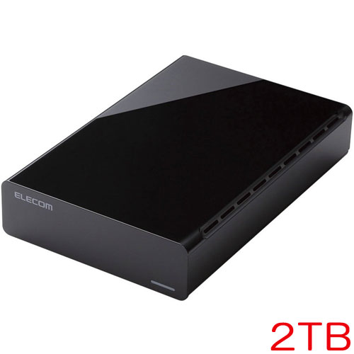 エレコム ELD-CED020UBK [e:DISKデスクトップ USB3.0 2TB Black 法人専用]