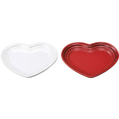 e-TREND｜LE CREUSET 910169-02-435 [ハート・プレート (S) (2枚入り