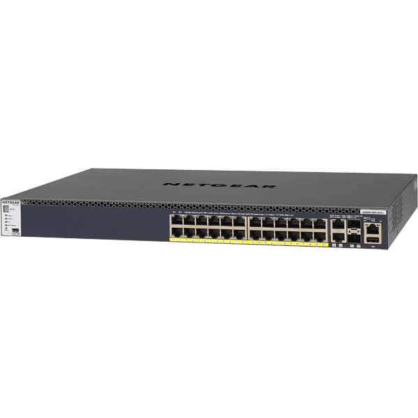 NETGEAR M4300 PoE GSM4328PA-100AJS [M4300-28G-PoE+ 1000T 24ポート L3マネージスイッチ]