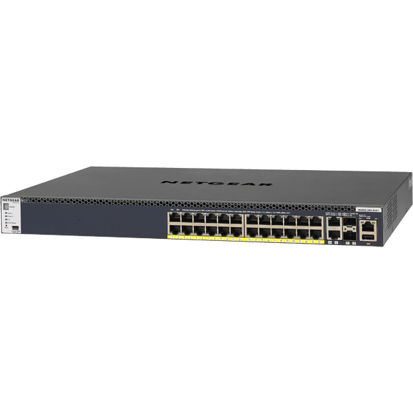 NETGEAR M4300 PoE GSM4328PB-100AJS [M4300-28G-PoE+ 1000T 24ポート L3マネージスイッチ]