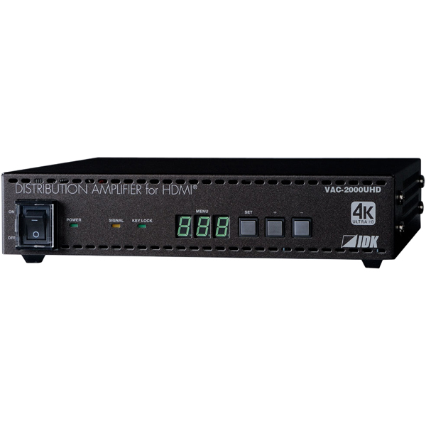 アイ・ディ・ケイ VAC-HDMI VAC-2000UHD [アナログ音声出力付 HDMI信号2分配器]
