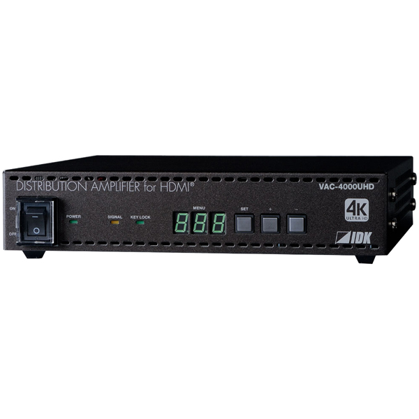 アイ・ディ・ケイ VAC-HDMI VAC-4000UHD [アナログ音声出力付 HDMI信号4分配器]