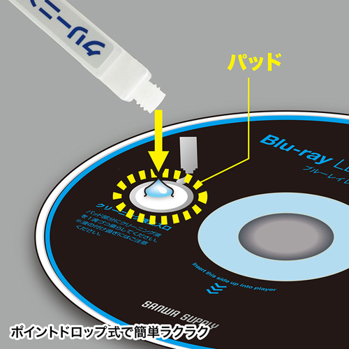E Trend サンワサプライ Cd Bdw ブルーレイレンズクリーナー 湿式