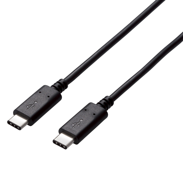 エレコム USB3-CC5P05NBK [USB3.1ケーブル/Gen2/C-C/PD/5A/0.5m/ブラック]