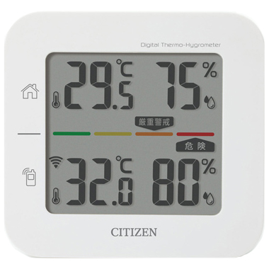 HOT100%新品 シチズン（CITIZEN) コードレス温湿度計 THD501│温度計