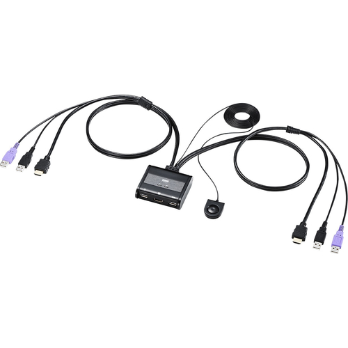 サンワサプライ SW-KVM2WHU [HDMI対応手元スイッチ付きPC自動切替器(2:1)]