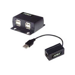 ジョブル UE03 [USB2.0 CAT5e高性能伝送器(4ポートUSBハブ付)]
