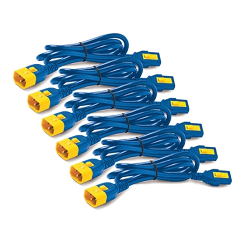 APC PDU アクセサリ AP8704S-WWX590 [Power Cord Kit (6 ea) C13-C14 1.2m Blue]