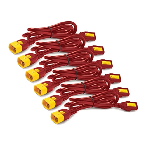 APC PDU アクセサリ AP8706S-WWX340 [Power Cord Kit (6 ea) C13-C14 1.8m Red]