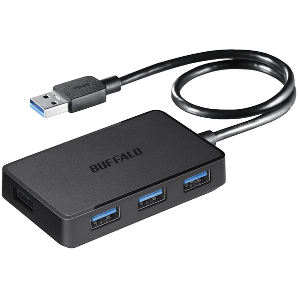 BSH4U300U3BK [USB3.0バスパワーハブ 4ポート マグネット付 ブラック]