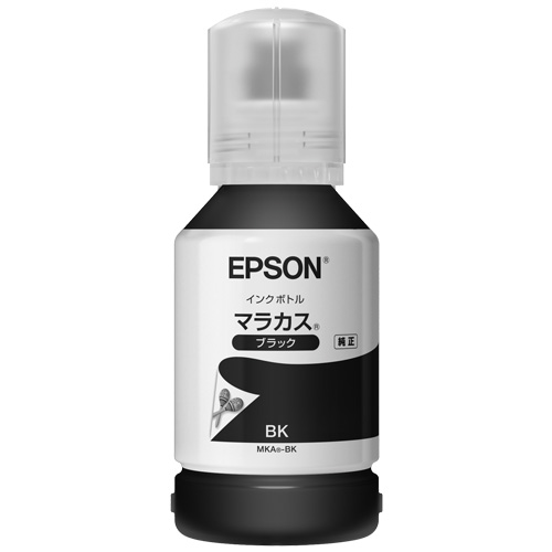 エプソン MKA-BK [エコタンク搭載モデル用　インクボトル/マラカス（ブラック）/140ml]
