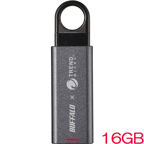 バッファロー RUF3-KV16G-DS [ウィルスチェック機能付き USB3.1(Gen1)メモリー 16GB]