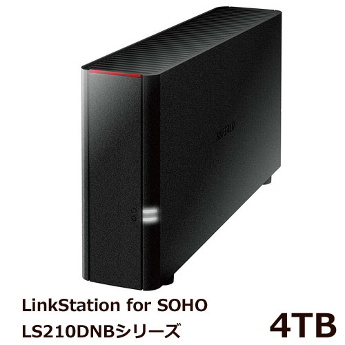 バッファロー LS210DN0401B [LinkStation for SOHO NAS専用HDD搭載 1ドライブNAS 4TB]
